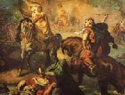 Theodore Chasseriau, Arab Chiefs Challenging to Combat under a City Ramparts